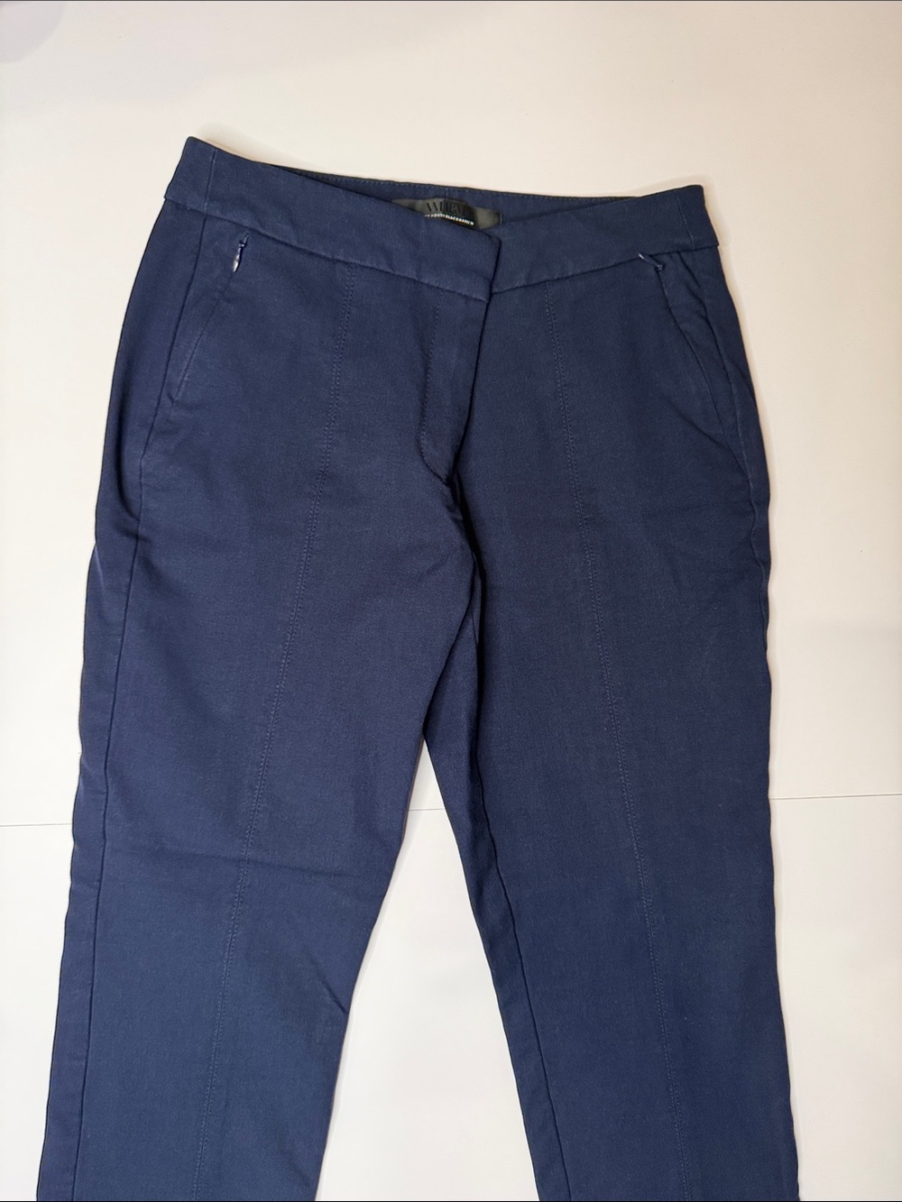 WHBM Stretch Slim Ankle Pant in Navy